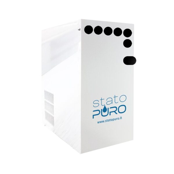 FRIGOGASATORE A MICROFILTRAZIONE SOTTOLAVELLO ACQUA LISCIA/FRIZZANTE (completo di rubinetto 3 vie laterale/Co2 ricaricabile da 4 kg /manometro)