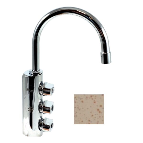 3034 RUBINETTO DI PRELIEVO 3 VIE 6 mm AVENA FRAGRANITE